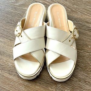 Ron white sandals